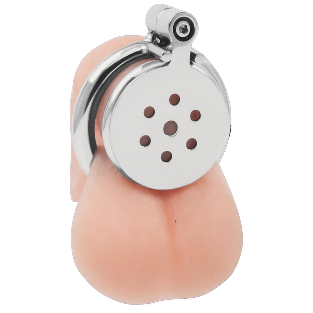 Lockmaster Flat Inverted Chastity Cage Bondage and Fetish > Cock and Ball Devices - Tophatter Daily Deals