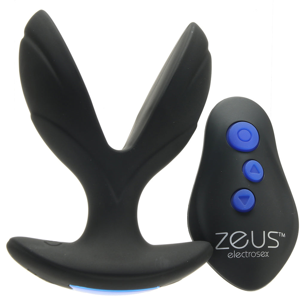 Zeus Electro-Spread Vibrating E-Stim Butt Plug - Tophatter's Adult Products Anal Sex Toys > Butt Plugs - Tophatter Daily Deals