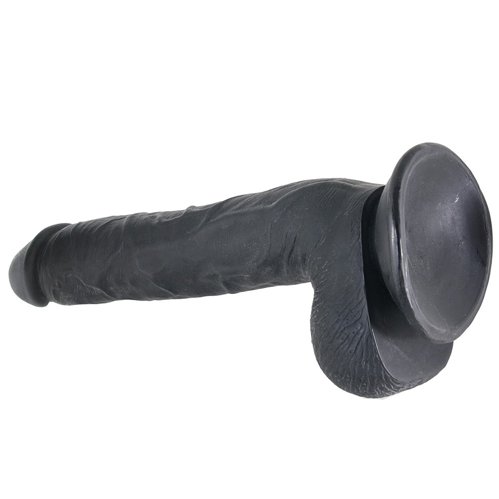 Master Cock Long Logan 10 Inch Ballsy Dildo in Black Dildo Sex Toys > Realistic Dildos - Tophatter Daily Deals