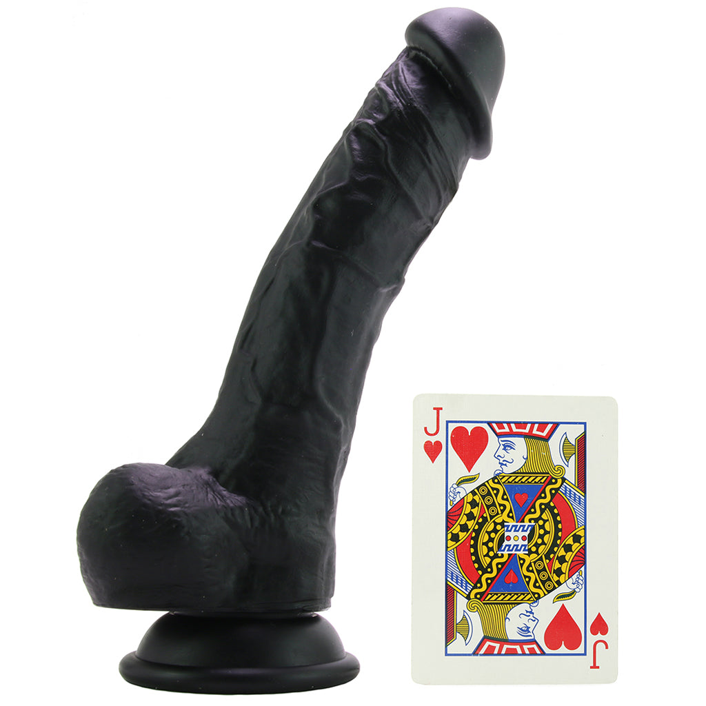ColourSoft 8 Inch Silicone Dildo in Black - Tophatter's Adult Products Dildo Sex Toys > Realistic Dildos - Tophatter Daily Deals