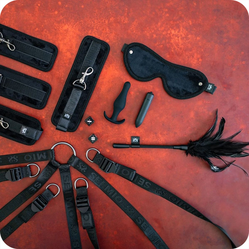Sei Mio Complete Surrender Bed-Tether Seduction Set Bondage and Fetish > Starter BDSM Kits - Tophatter Daily Deals