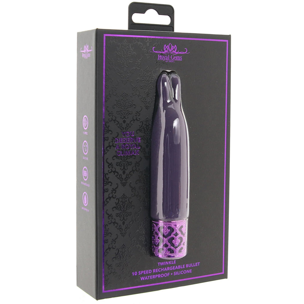 Royal Gems Twinkle Bullet Vibe in Purple Vibrators > Bullet and Egg Vibrators - Tophatter Daily Deals