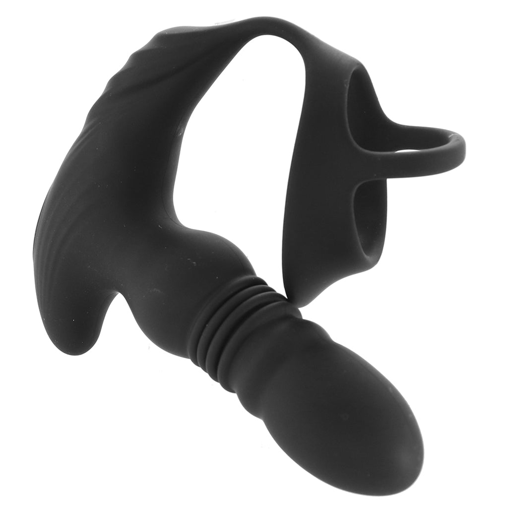 Thunder Plugs Thrusting Remote Plug with Cock Strap - Tophatter's Adult Products Anal Sex Toys > Anal Vibrators - Tophatter Daily Deals