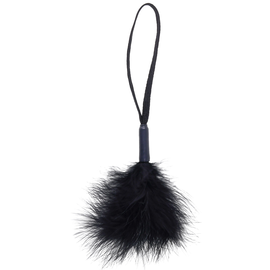 S&M Peaches 'n CreaMe Wrist Feather Ticker in Black - Tophatter's Adult Sex Toys Online Sensual Love > Ticklers & Teasers - Tophatter Daily Deals