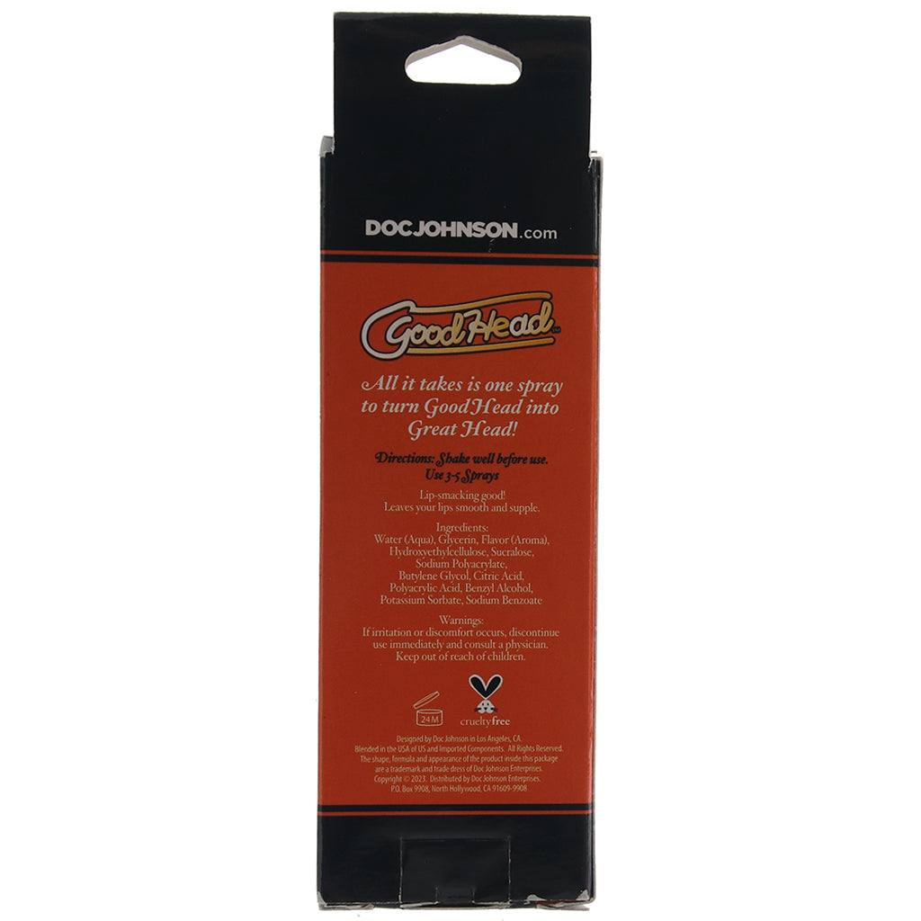 GoodHead Juicy Head Sours Mouth Spray 2oz/59ml in Peach Lubes and Lotions > Flavored Sex Lubes - Tophatter Daily Deals