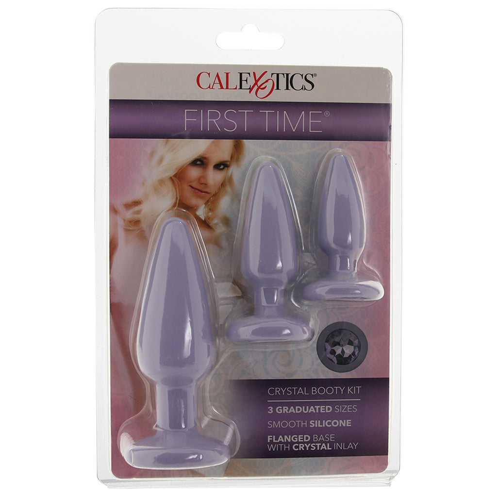 First Time Crystal Booty Anal Plug Set in Purple Anal Sex Toys > Butt Plugs - Tophatter Daily Deals