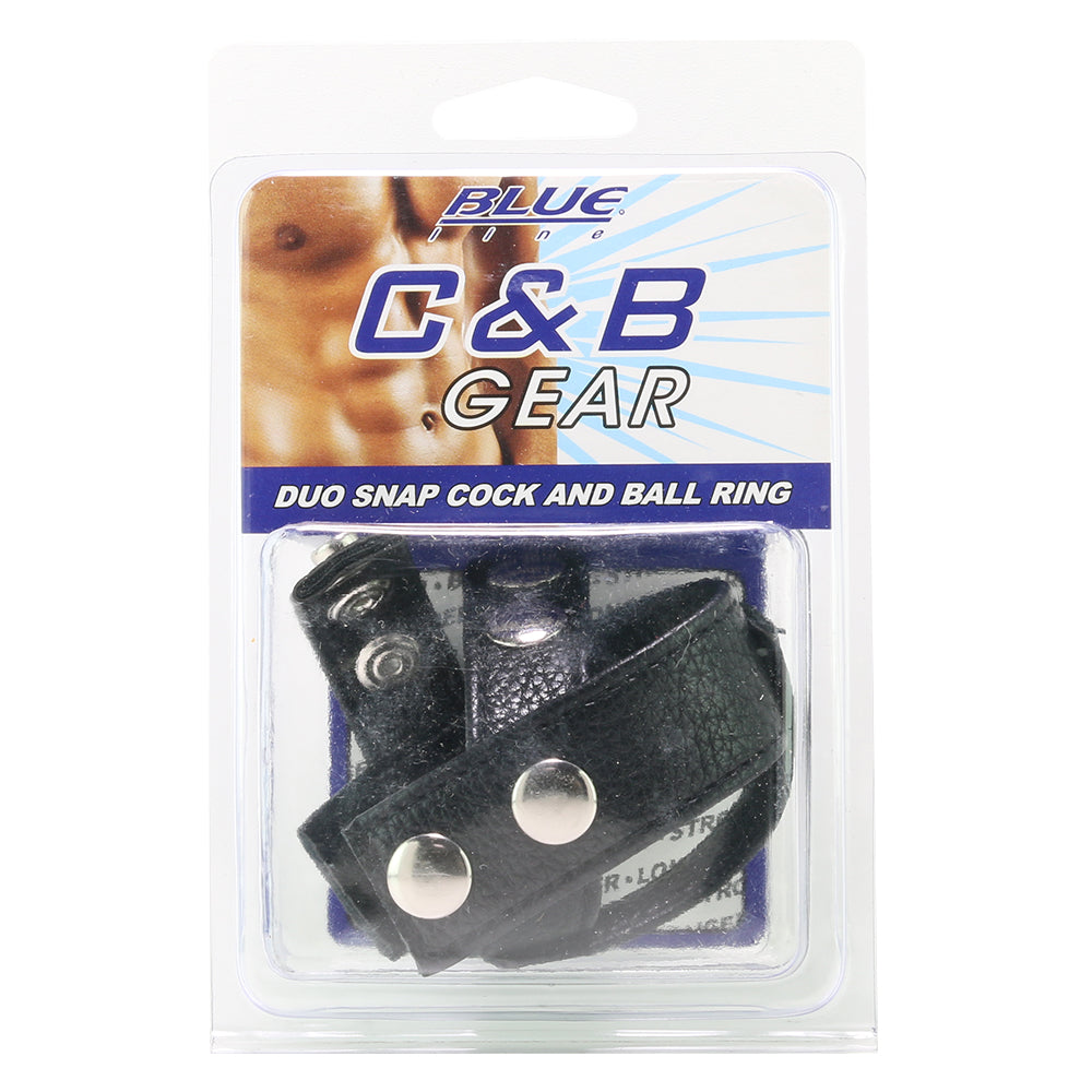 Blue Line Duo Snap Cock and Ball Ring - Tophatter's Adult Sex Toys Online Bondage and Fetish > Cock and Ball Devices - Tophatter Daily Deals