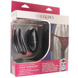 Remote Control Burgundy Lace Thong & Vibe Set XL Vibrators > Wearable & Panty Vibrators - Tophatter Daily Deals
