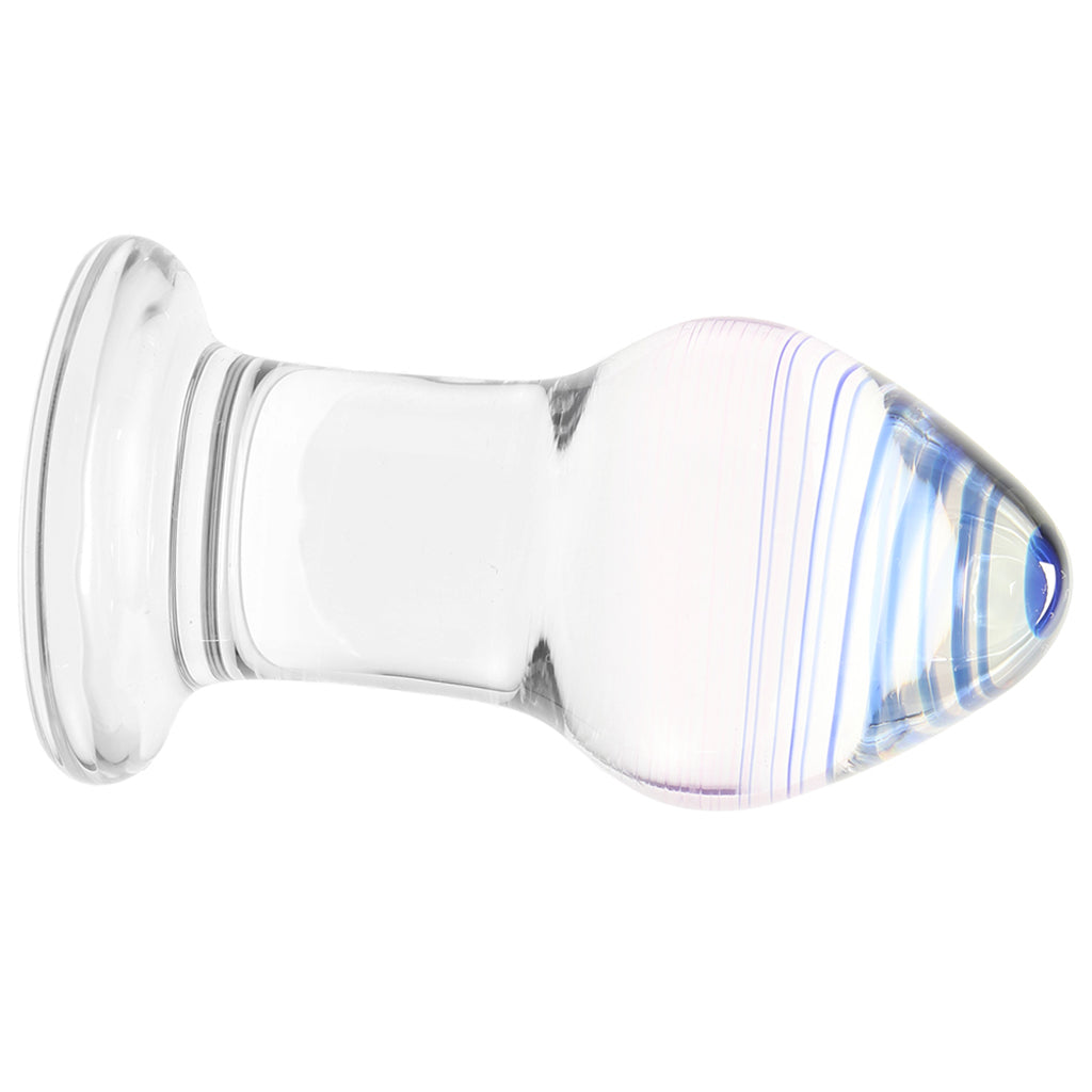 gläs Amethyst Rain Glass Butt Plug - Tophatter's Adult Products Anal Sex Toys > Butt Plugs - Tophatter Daily Deals