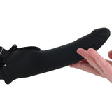 Accommodator Silicone Chin Strap Dildo in Black Dildo Sex Toys > Strap-On and Harnesses - Tophatter Daily Deals