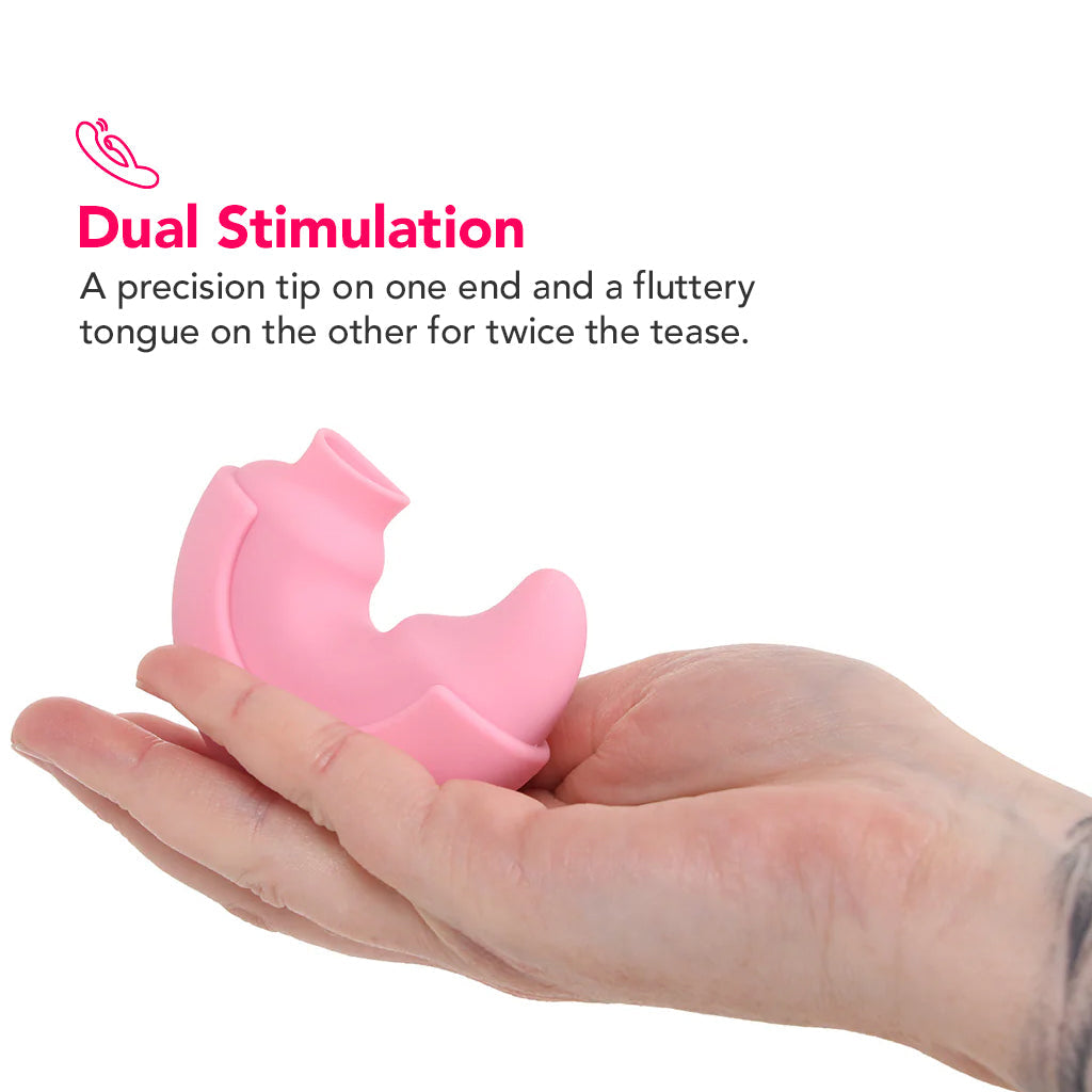 Play with Me Pout & Play Compact Dual Vibe Vibrators > Clitoral Stimulators - Tophatter Daily Deals