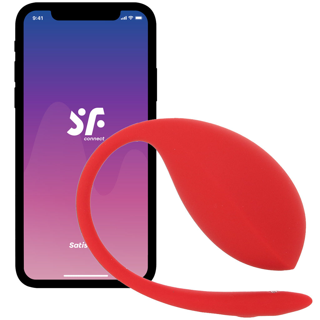 Satisfyer Shiny Petal Wearable Vibe in Red Vibrators > Bullet and Egg Vibrators - Tophatter Daily Deals