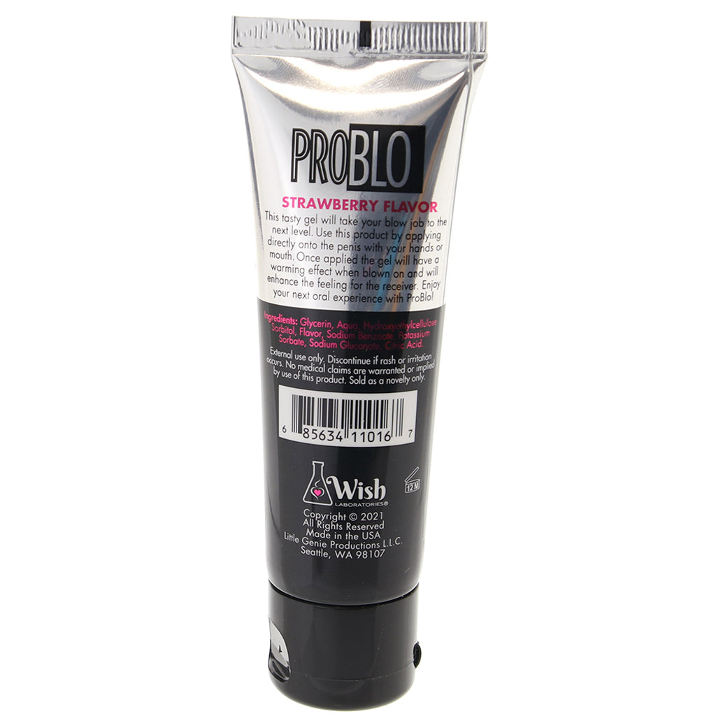 Pro Blo Flavored Oral Gel 1.5oz/44ml in Strawberry - Tophatter's Adult Products Lubes and Lotions > Female Enhancement - Tophatter Daily Deals