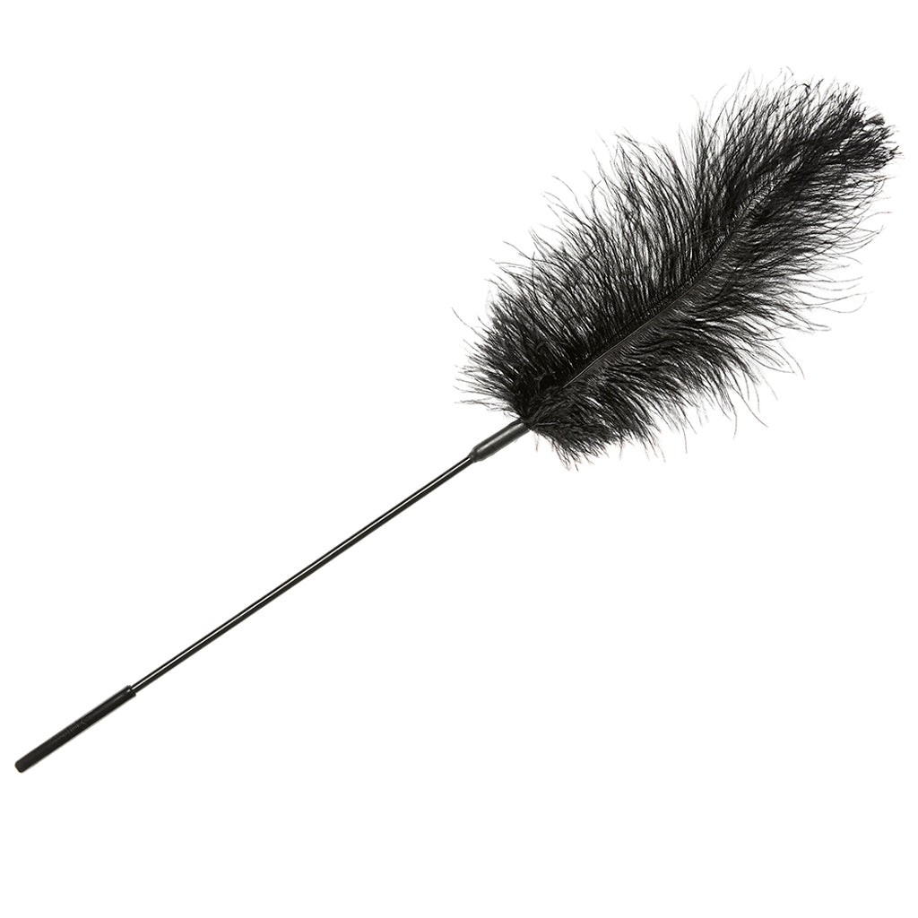 Ostrich Feather Body Tickler in Black Bondage and Fetish > Tools & Accessories - Tophatter Daily Deals