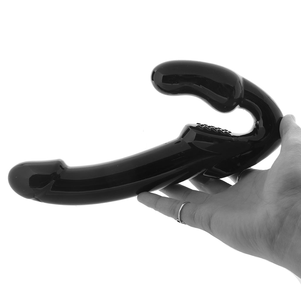Strap U Revolver Strapless Strap-On Dildo in Black Dildo Sex Toys > Strap-On and Harnesses - Tophatter Daily Deals
