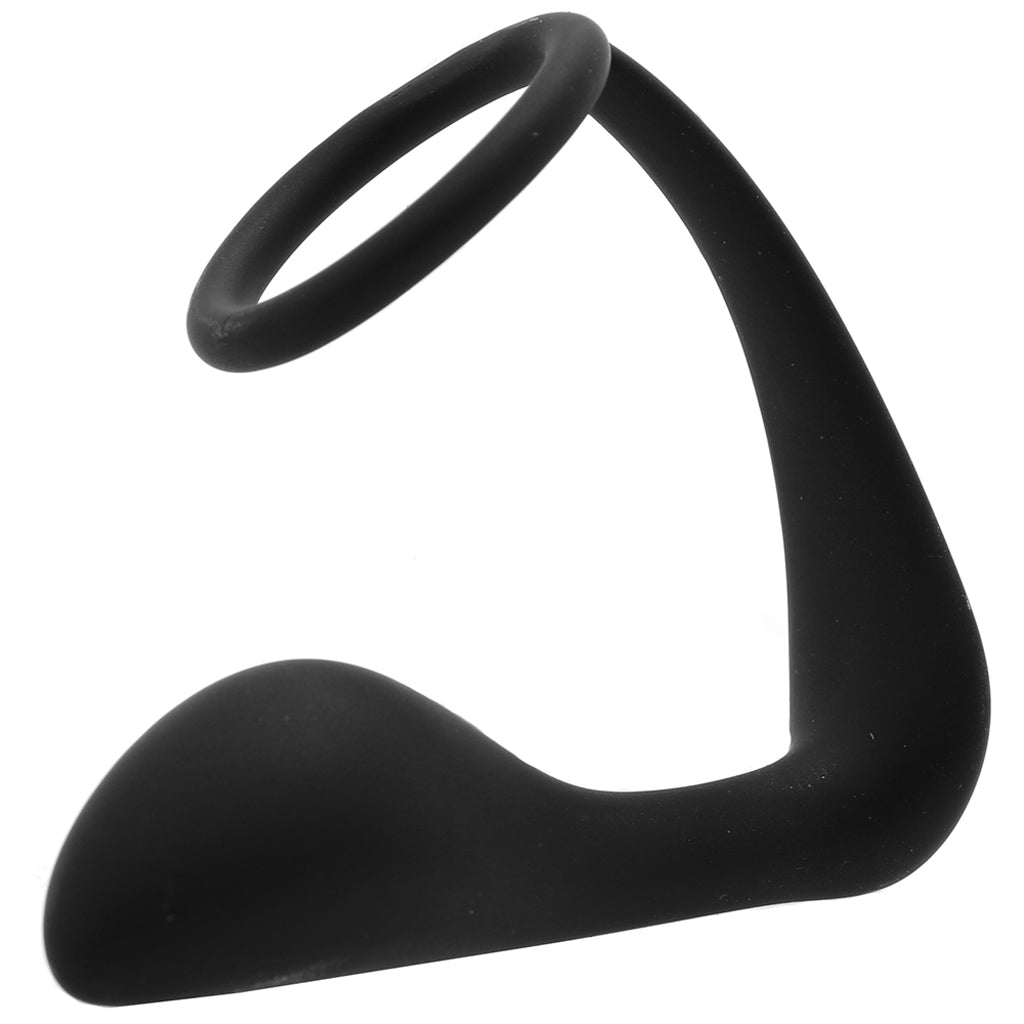 Cock Ring with P-Spot Plug - Tophatter's Adult Products Anal Sex Toys > Prostate Massagers - Tophatter Daily Deals