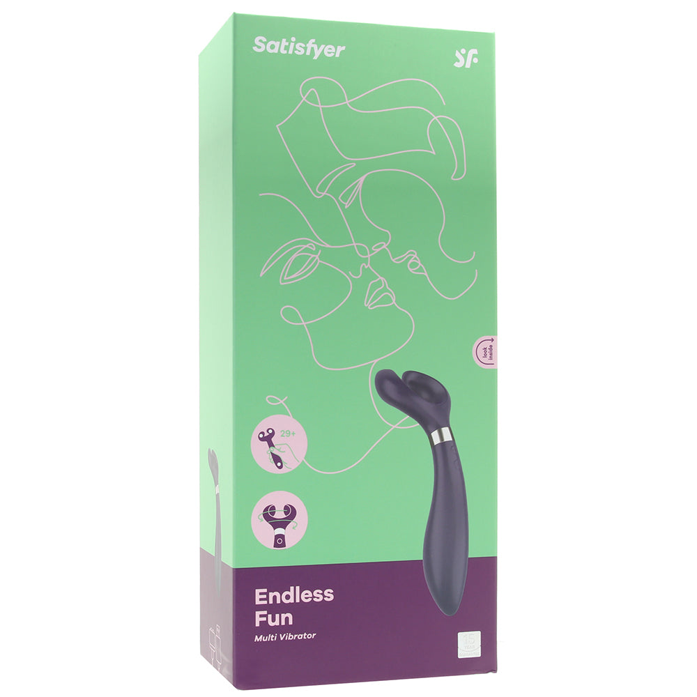 Satisfyer Endless Fun Multi Vibrator in Blue Vibrators > Clitoral Stimulators - Tophatter Daily Deals