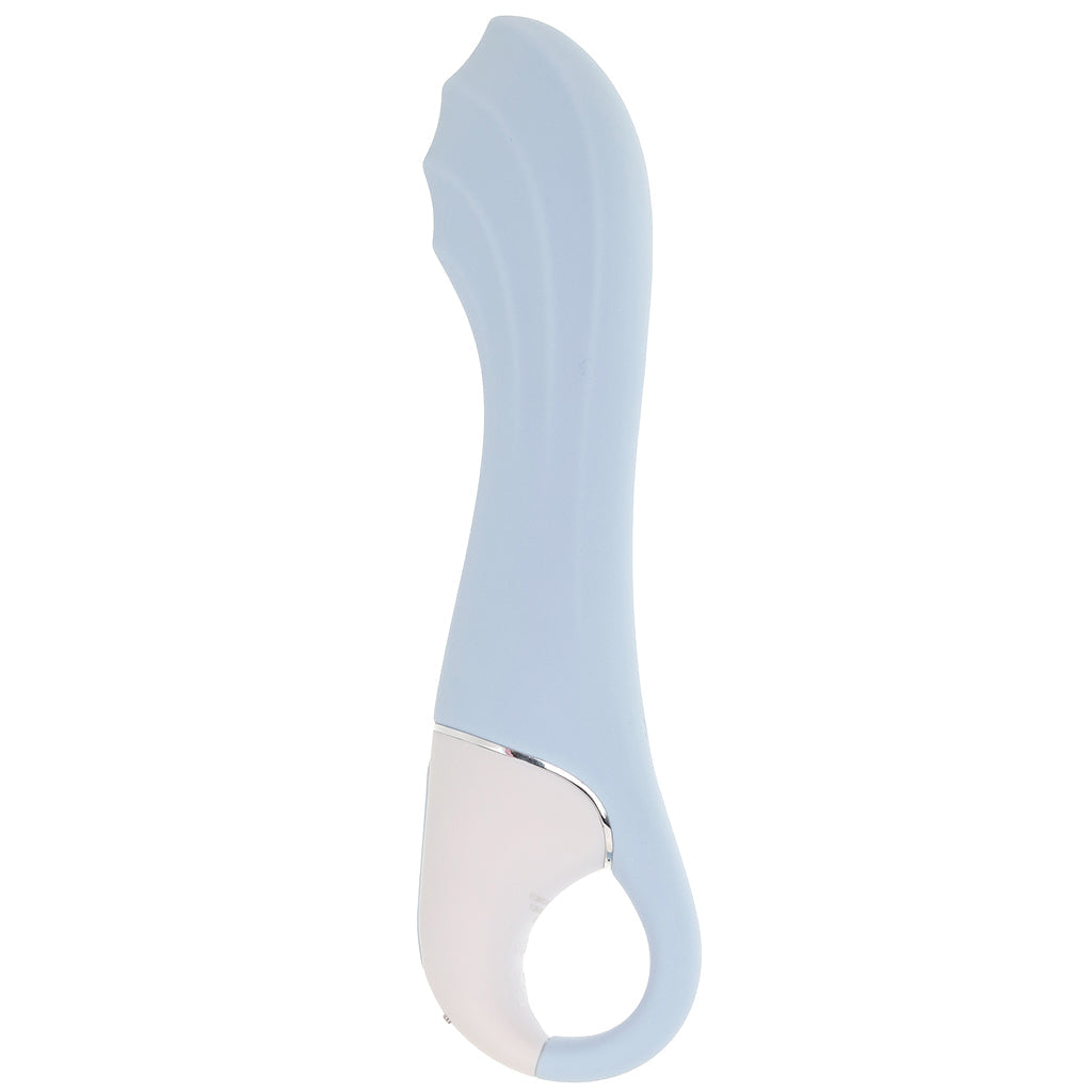 Satisfyer Air Pump Vibrator 5+ G-Spot Vibe in Blue Vibrators > G-Spot Vibrators - Tophatter Daily Deals