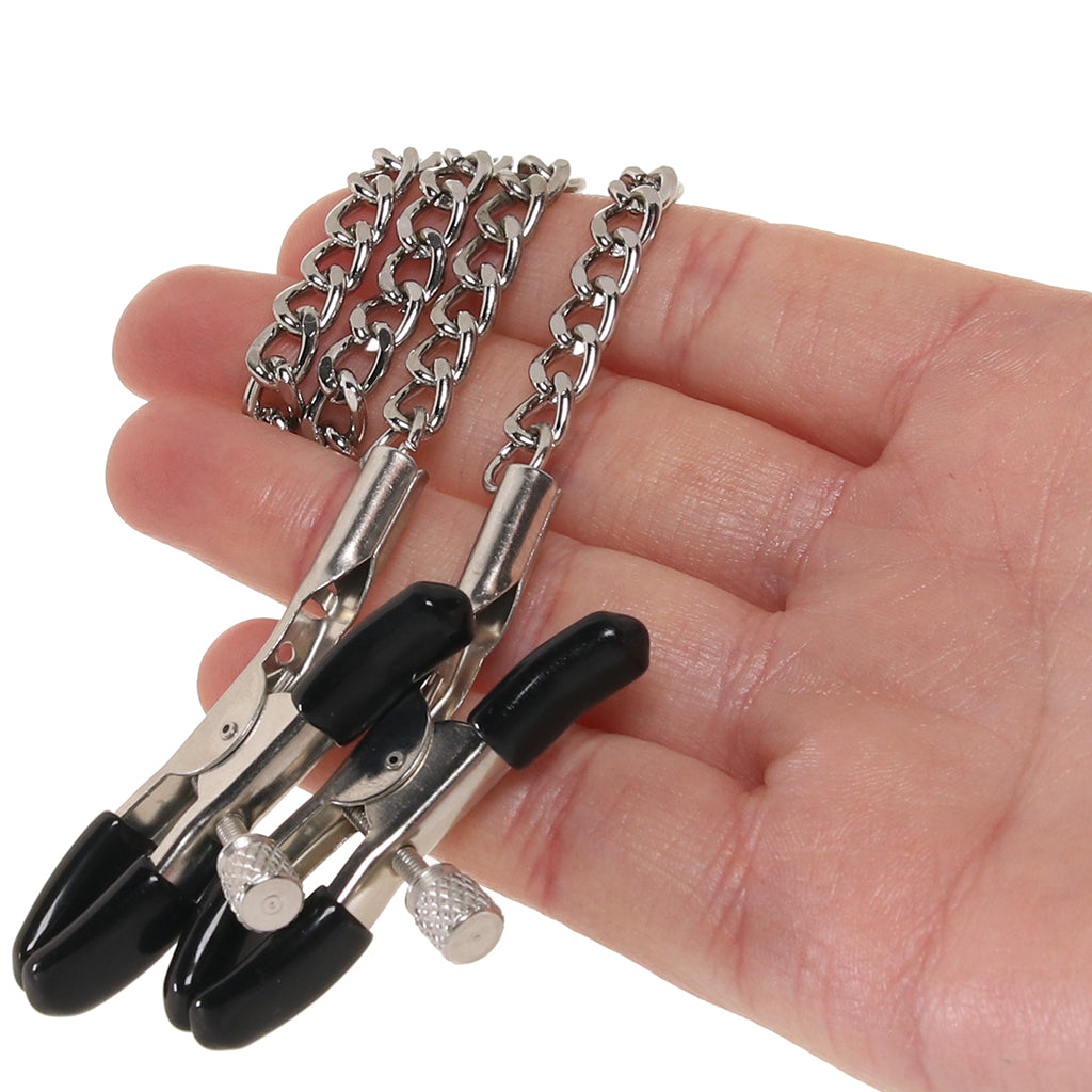 nipple play Bull Nose Nipple Clamps Bondage and Fetish > Nipple Stimulators & Clamps - Tophatter Daily Deals