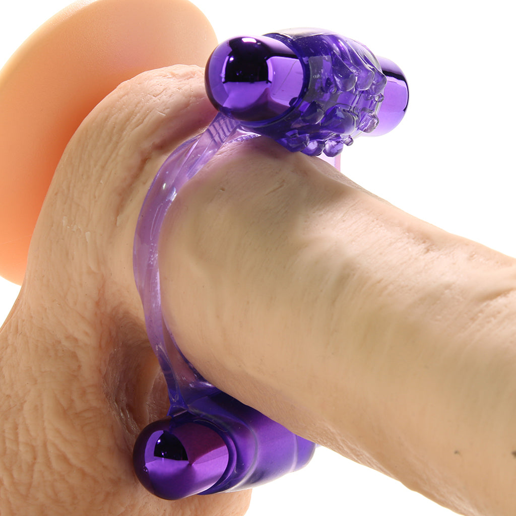 Duo-Vibrating Super Ring in Purple - Tophatter's Vibrator Deals Online Cock Rings - Tophatter Daily Deals