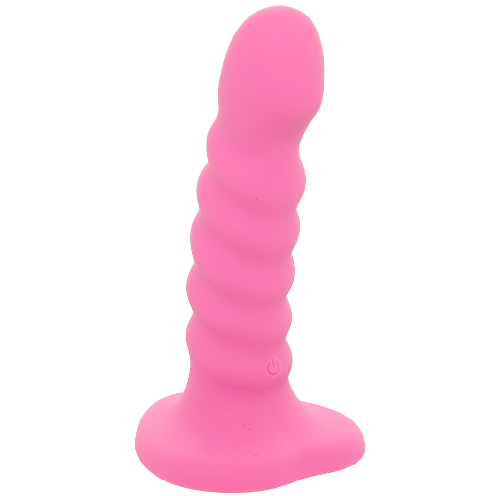 Colours 5 Inch Ribbed Remote Vibe in Pink Vibrators > G-Spot Vibrators - Tophatter Daily Deals
