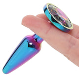 Rear Assets Small Tapered Butt Plug in Multicolour - Tophatter's Adult Sex Toys Online Anal Sex Toys > Butt Plugs - Tophatter Daily Deals