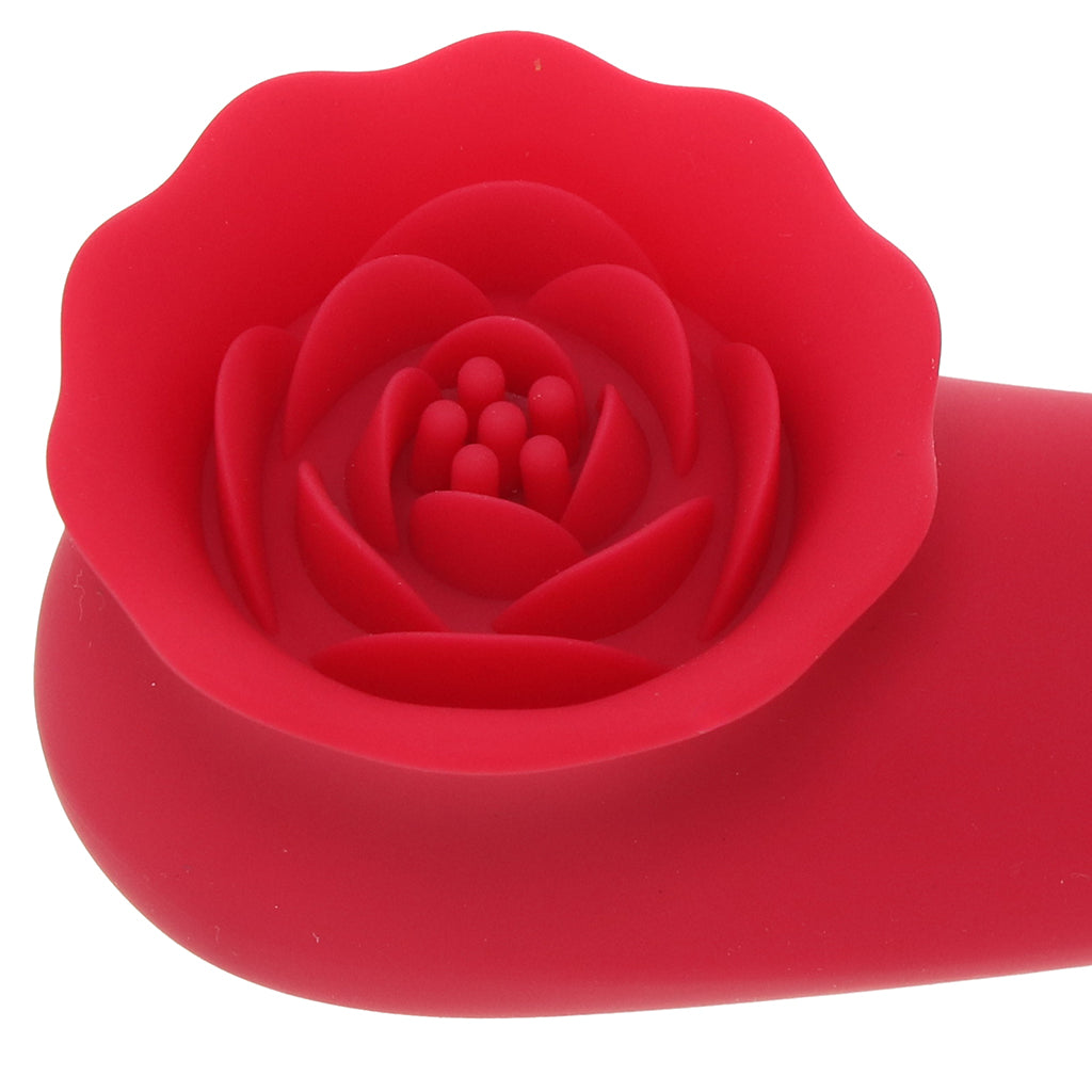 Secret Kisses Rose Quake Dual Ended Tapping Vibe Vibrators > G-Spot Vibrators - Tophatter Daily Deals