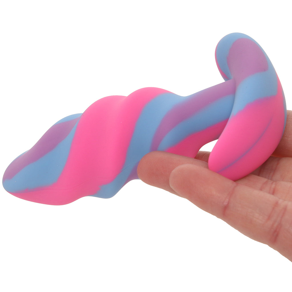 Creature Cocks Unicorn Swirl Silicone Butt Plug in Small - Tophatter's Adult Sex Toys Online Anal Sex Toys > Butt Plugs - Tophatter Daily Deals