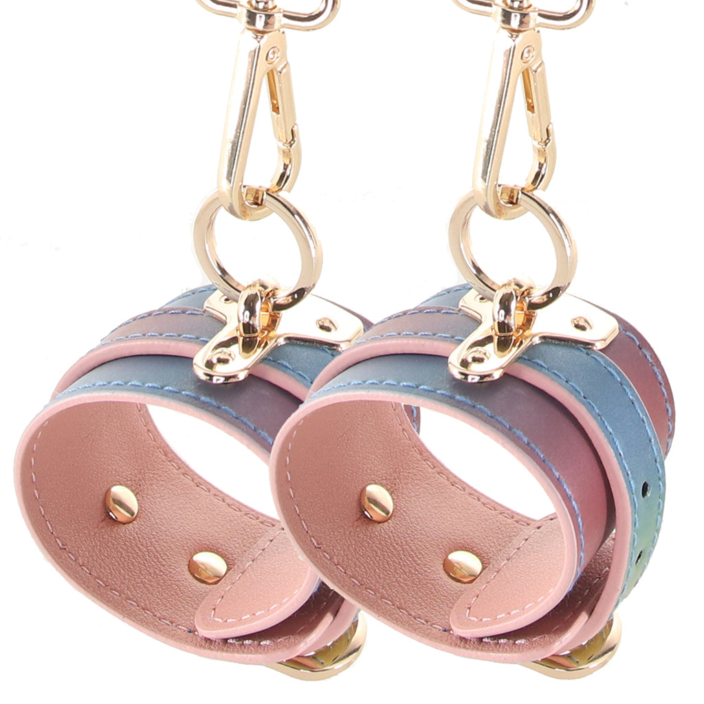 Spectra Bondage Ankle Cuffs in Rainbow - Tophatter's Adult Products Bondage and Fetish > Wrist and Ankle Cuffs - Tophatter Daily Deals