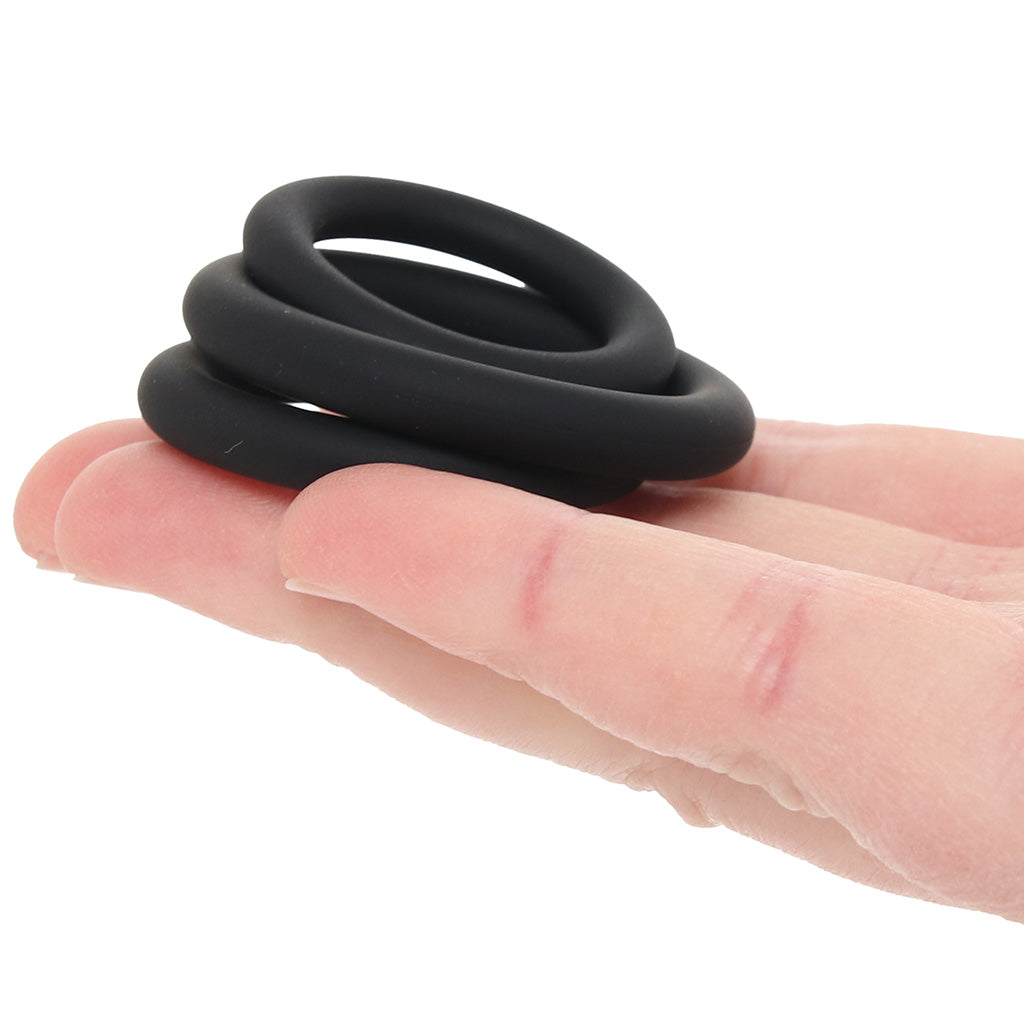 LEVELZ 3 Piece Classic Cock Ring Set in XS-M Cock Rings - Tophatter Daily Deals
