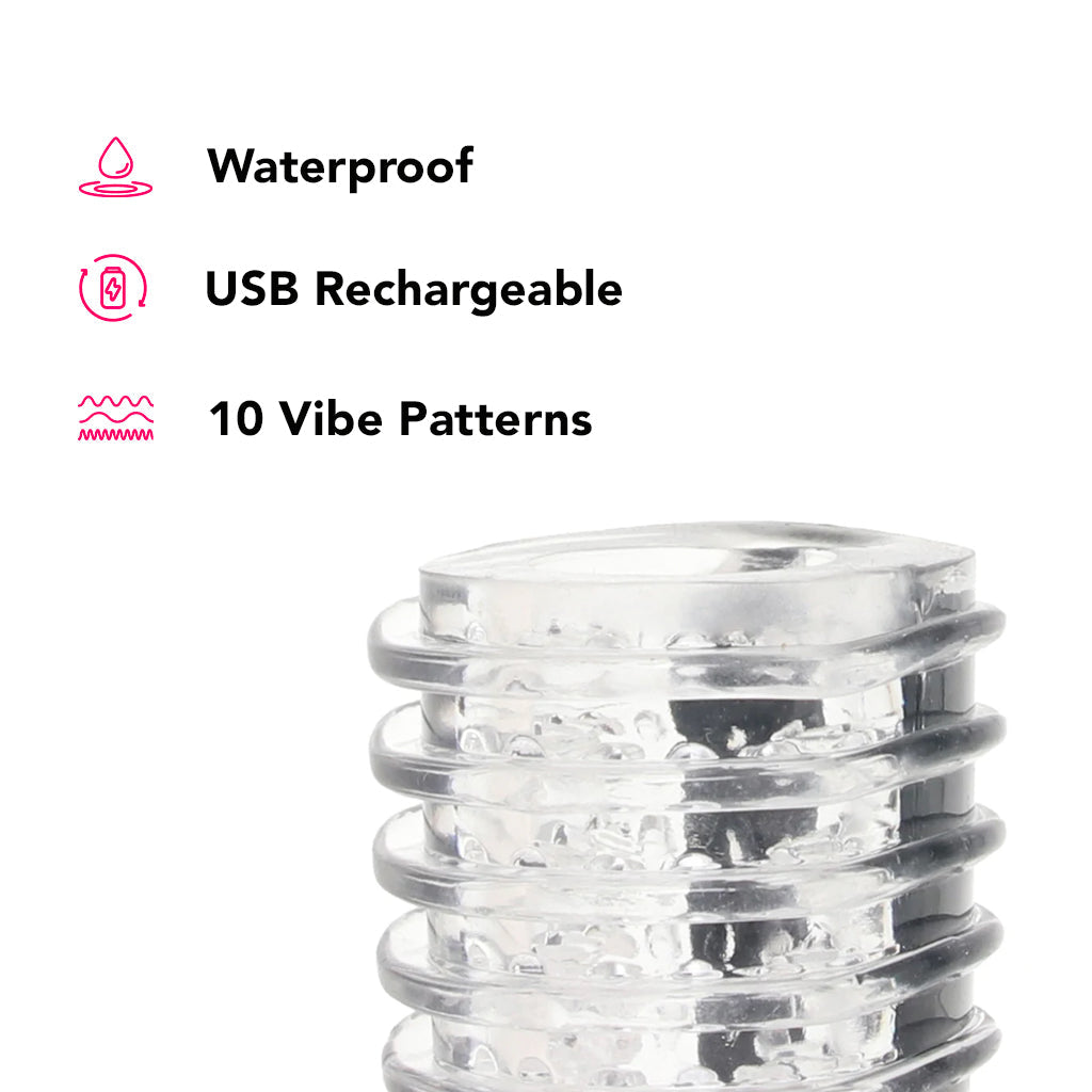 PinkCherry Sensation Vibrating Blowjob Stroker - Tophatter's Adult Products Male Masturbators > Discreet Masturbators - Tophatter Daily Deals