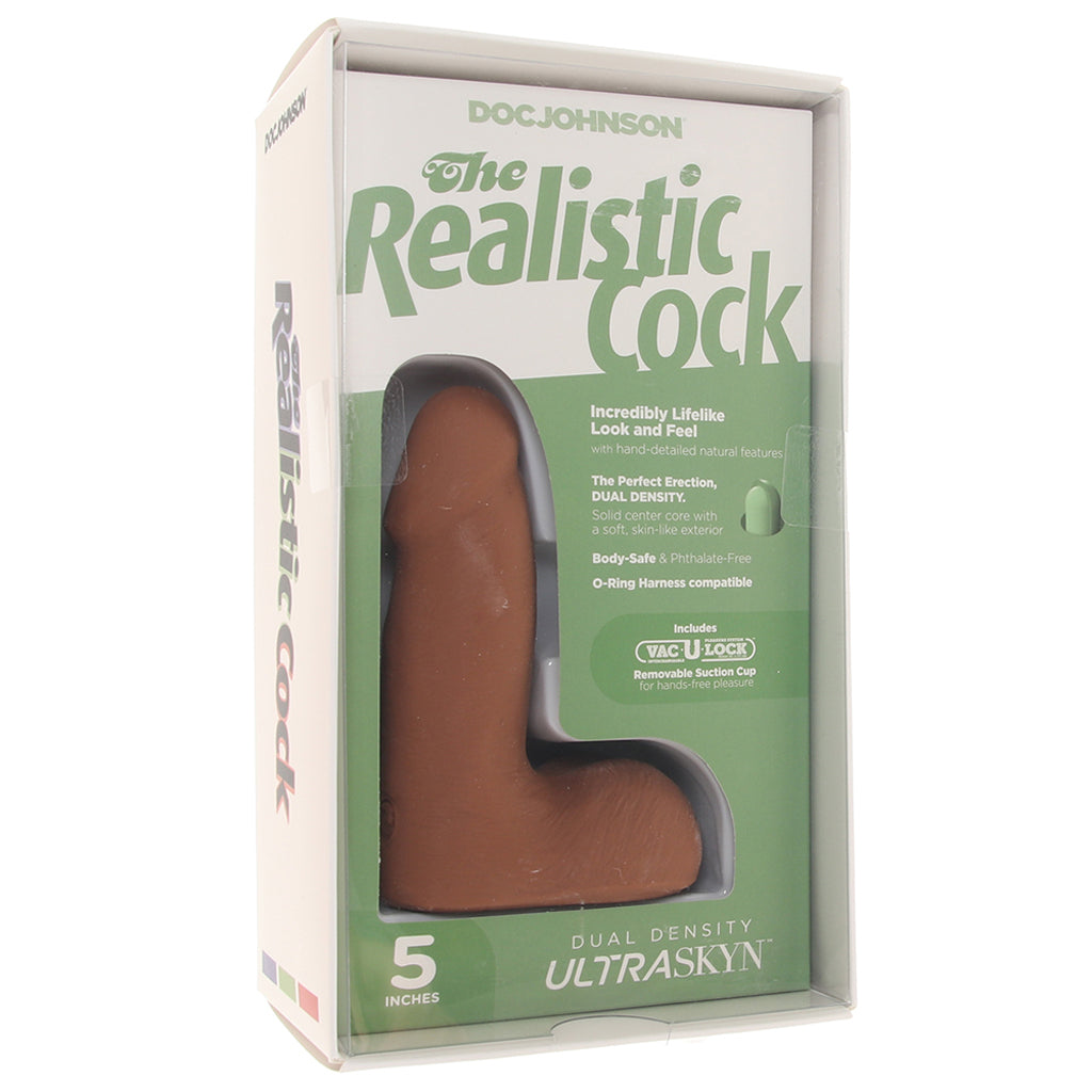 The Realistic 5 Inch Cock with Balls in Caramel - Tophatter's Adult Sex Toys Online Dildo Sex Toys > Realistic Dildos - Tophatter Daily Deals