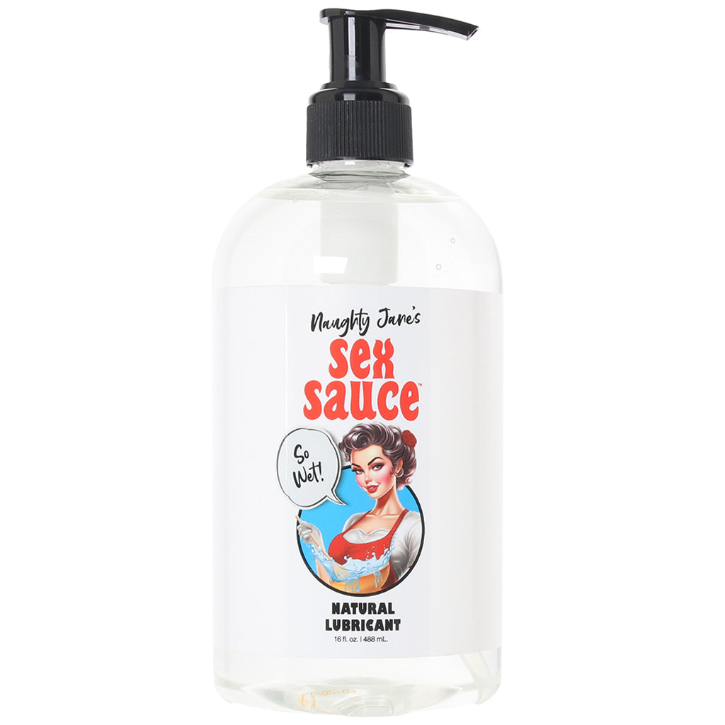 Naughty Jane's Sex Sauce Natural Lubricant in 16oz/488ml Lubes and Lotions > Water Based Sex Lubes - Tophatter Daily Deals
