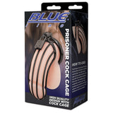 Blue Line Prisoner Cock Cage in Black - Tophatter's Adult Products Bondage and Fetish > Cock and Ball Devices - Tophatter Daily Deals