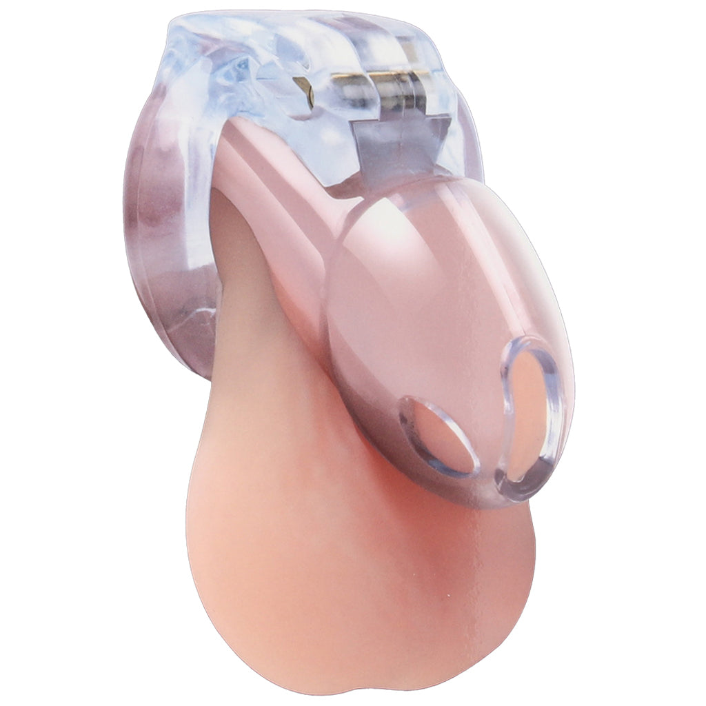 Lockmaster 3.5 Inch See-Thru Side Lock Chastity Cage Bondage and Fetish > Cock and Ball Devices - Tophatter Daily Deals