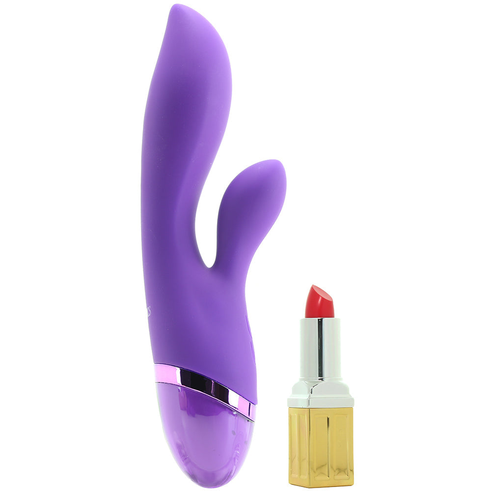 Aura Pure Silicone Dual Lover Rabbit Vibe - Tophatter's Adult Sex Toys Online Vibrators > Rabbit Vibrators - Tophatter Daily Deals