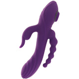 Fourgasm Triple Stimulator Sucking Rabbit Vibe in Purple - Tophatter's Vibrator Deals Online Vibrators > Rabbit Vibrators - Tophatter Daily Deals