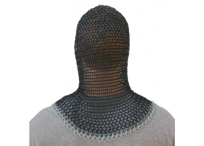 Medieval V Face Mild Steel Chainmail Coif Armor historical period - Tophatter Daily Deals
