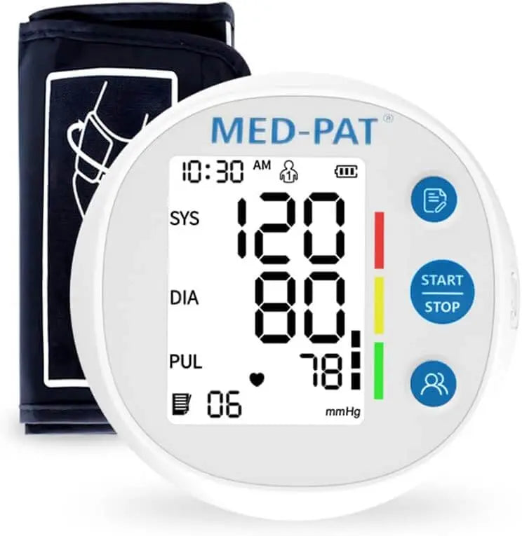 Med-Pat BP-R Round Blood Pressure Monitor | Automatic Digital BP Machine – FDA Cleared Health & Wellness - Tophatter Daily Deals