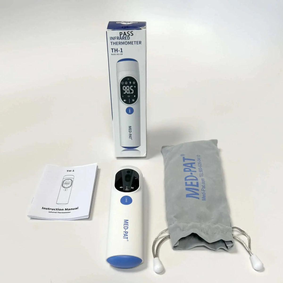 Med-Pat TH-1 Digital Infrared Thermometer – 4-in-1 Ear & Forehead | FDA Cleared Health & Wellness - Tophatter Daily Deals