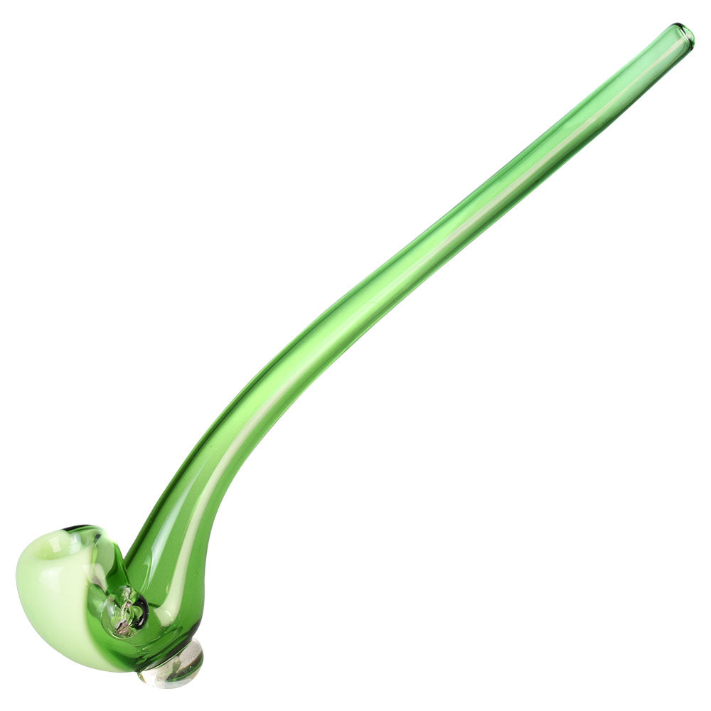 Mellow Wizard Bicolor Sherlock Pipe Bicolor Green Glass Hand Pipes - Tophatter Daily Deals