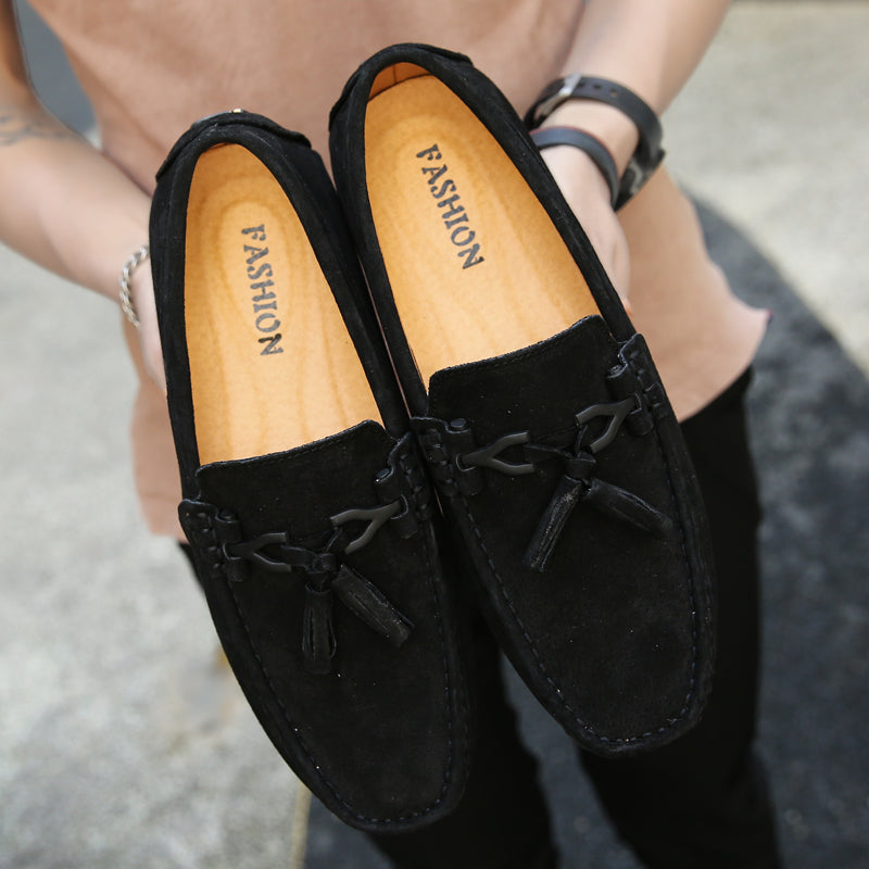 Men Loafers Suede Leather Summer Shoes Loafers - Tophatter Daily Deals