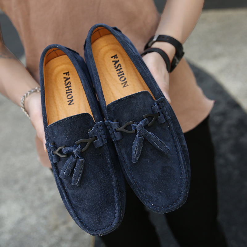 Men Loafers Suede Leather Summer Shoes Loafers - Tophatter Daily Deals