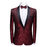 Stylish Party Blazer Men Jacquard Suit Jacket Men Blazer - Tophatter Daily Deals