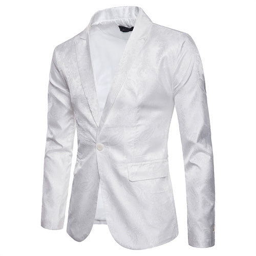 Fashion Men Business Wedding Party Tuxedo Dress Blazers White Men Blazer - Tophatter Daily Deals