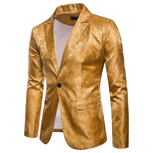 Fashion Men Business Wedding Party Tuxedo Dress Blazers Yellow Men Blazer - Tophatter Daily Deals