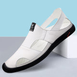 Men Casual Shoes Luxury Sandals White Men Shoes - Tophatter Daily Deals