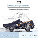 Men Casual Shoes Slip on Hollow Leather Men Shoes Men's Shoes - Tophatter Daily Deals