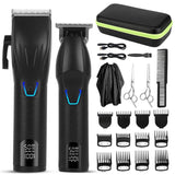 Men Electric Barber Clipper Hair Cutting Combo Set T Outliner Shaver Trimmers Men's Grooming - Tophatter Daily Deals