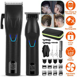 Men Electric Barber Clipper Hair Cutting Combo Set T Outliner Shaver Trimmers Men's Grooming - Tophatter Daily Deals